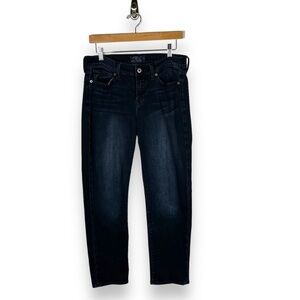 Lucky Brand Mid Rise Brooke Crop Jeans, Dark Wash, Size 8/29